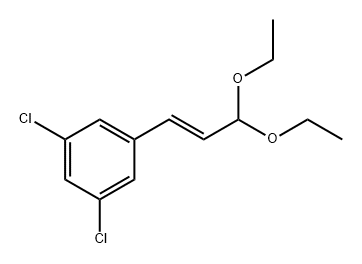 Benzene, 1,3-dichloro-5-[(1E)-3,3-diethoxy-1-propen-1-yl]- Structure