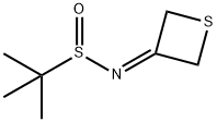 2-Propanesulfinamide, 2-methyl-N-3-thietanylidene- Structure