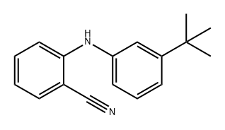 Benzonitrile, 2-[[3-(1,1-dimethylethyl)phenyl]amino]- 구조식 이미지