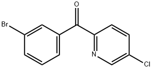 (3-bromophenyl)(5-chloropyridin-2-yl)methanone Structure