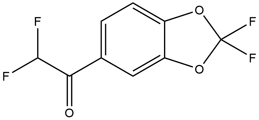 1-(2,2-Difluoro-1,3-benzodioxol-5-yl)-2,2-difluoroethanone Structure