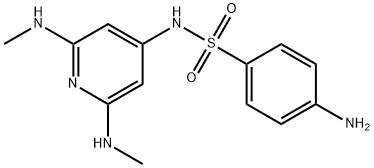 Benzenesulfonamide, 4-amino-N-[2,6-bis(methylamino)-4-pyridinyl]- Structure