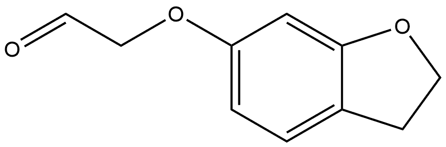 2-[(2,3-Dihydro-6-benzofuranyl)oxy]acetaldehyde Structure