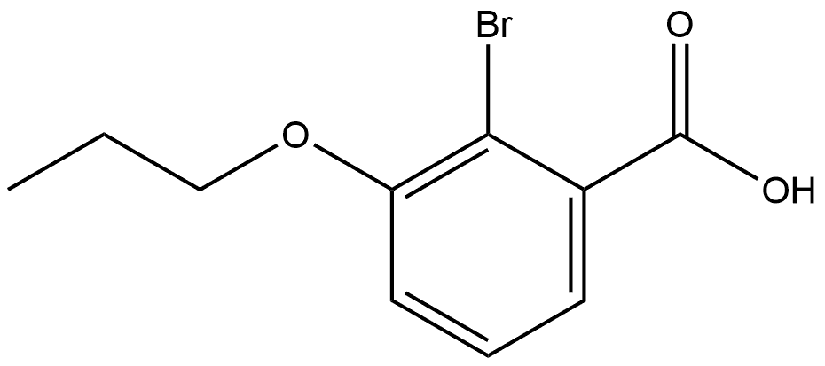 Benzoic acid, 2-bromo-3-propoxy- 구조식 이미지