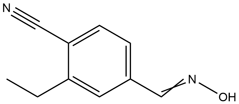 2-Ethyl-4-[(hydroxyimino)methyl]benzonitrile Structure