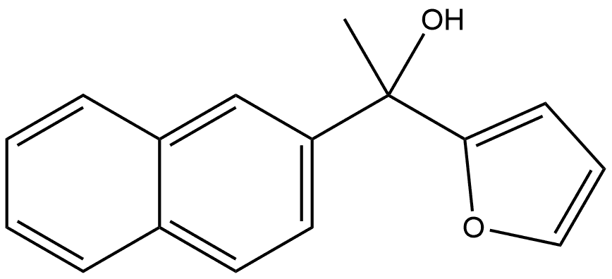 α-Methyl-α-2-naphthalenyl-2-furanmethanol Structure