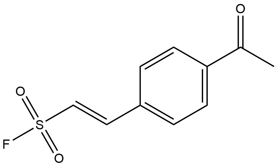 Ethenesulfonyl fluoride, 2-(4-acetylphenyl)-, Structure