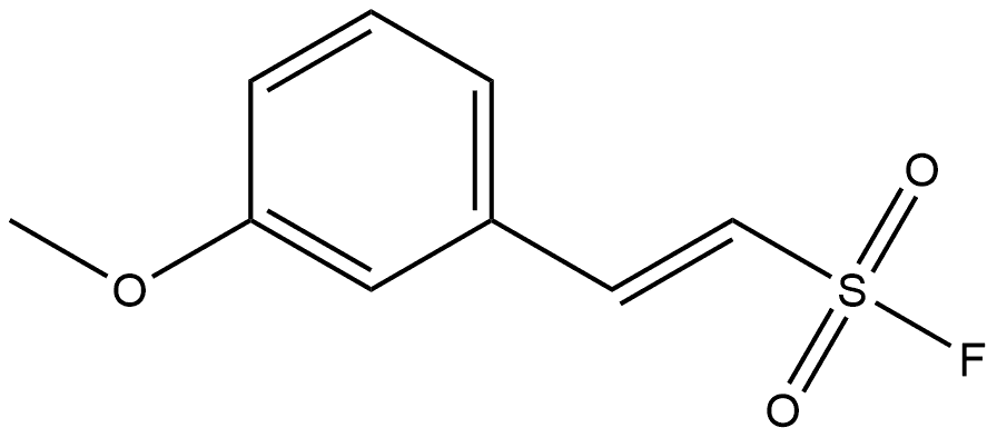 Ethenesulfonyl fluoride, 2-(3-methoxyphenyl)-, Structure