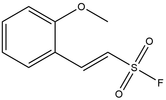 Ethenesulfonyl fluoride, 2-(2-methoxyphenyl)-, Structure