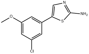 5-(3-Chloro-5-methoxyphenyl)thiazol-2-amine Structure