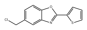 Benzoxazole, 5-(chloromethyl)-2-(2-thienyl)- 구조식 이미지