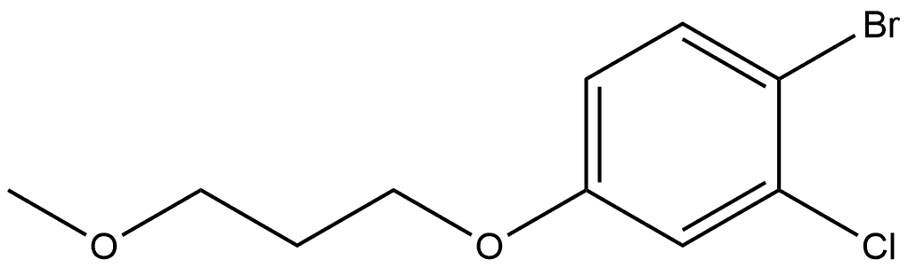 1-Bromo-2-chloro-4-(3-methoxypropoxy)benzene Structure