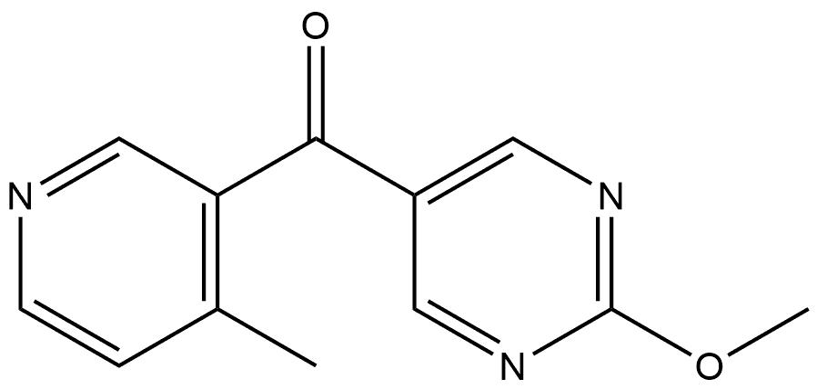 (2-Methoxy-5-pyrimidinyl)(4-methyl-3-pyridinyl)methanone Structure