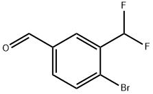 4-Bromo-3-(difluoromethyl)benzaldehyde Structure