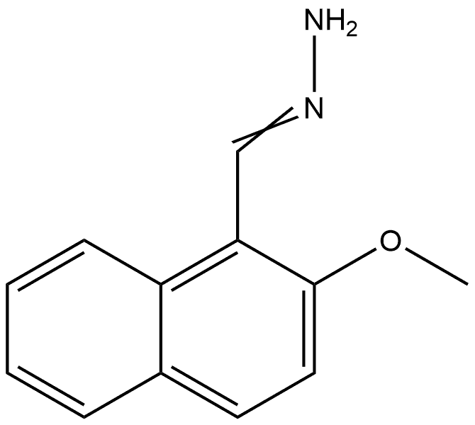 2-Methoxy-1-naphthalenecarboxaldehyde hydrazone Structure