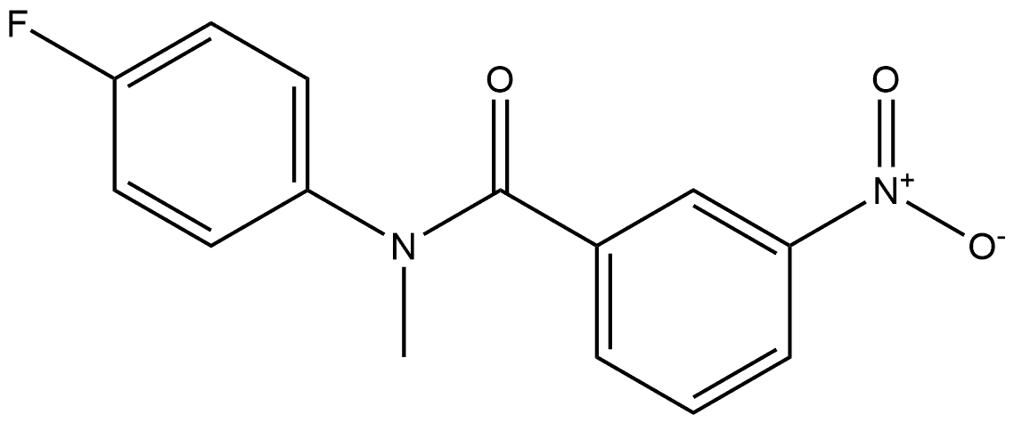 N-(4-fluorophenyl)-N-methyl-3-nitrobenzamide Structure