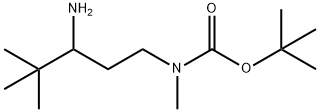 tert-butyl
N-(3-amino-4,4-dimethylpentyl)-N-methylcarbamat
e Structure