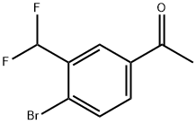 4'-Bromo-3'-(difluoromethyl)acetophenone Structure