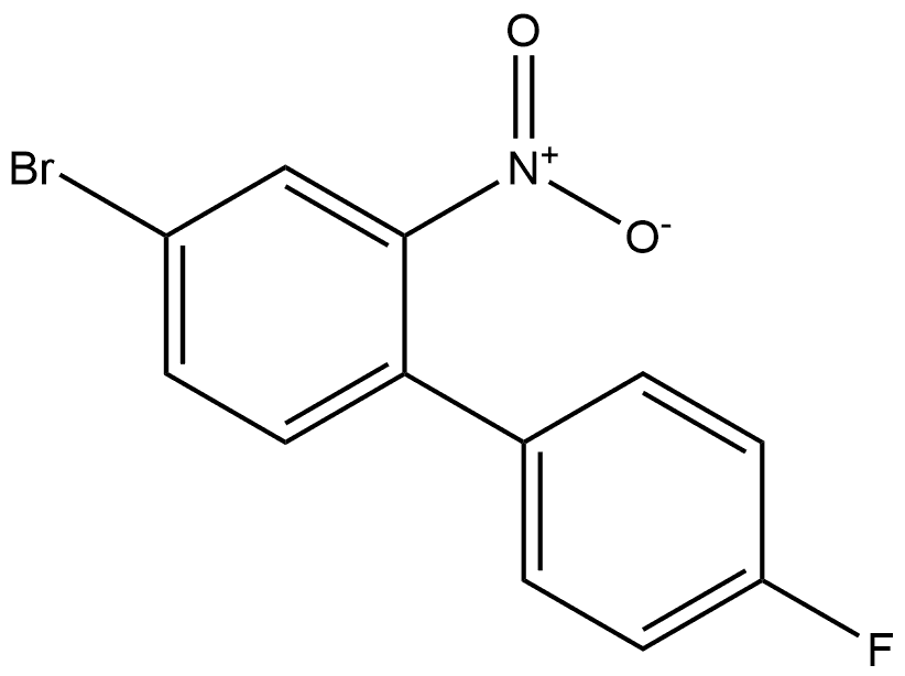 4-bromo-4'-fluoro-2-nitro-1,1'-biphenyl Structure