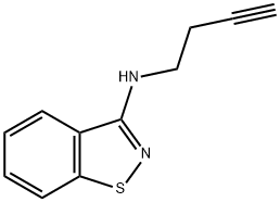 N-3-Butyn-1-yl-1,2-benzisothiazol-3-amine Structure