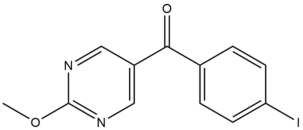 (4-Iodophenyl)(2-methoxy-5-pyrimidinyl)methanone Structure