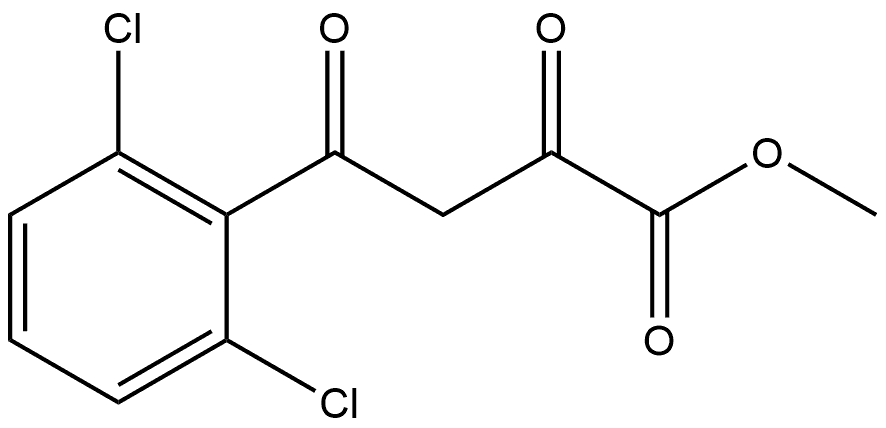 Methyl 2,6-dichloro-α,γ-dioxobenzenebutanoate Structure