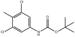 Carbamic acid, N-(3,5-dichloro-4-methylphenyl)-, 1,1-dimethylethyl ester Structure