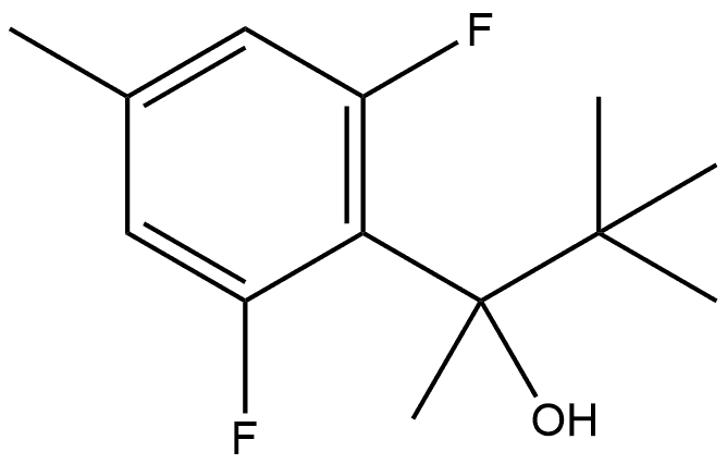 α-(1,1-Dimethylethyl)-2,6-difluoro-α,4-dimethylbenzenemethanol Structure