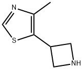 Thiazole, 5-(3-azetidinyl)-4-methyl- Structure