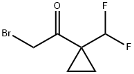 2-Bromo-1-[1-(difluoromethyl)cyclopropyl]ethanone 구조식 이미지