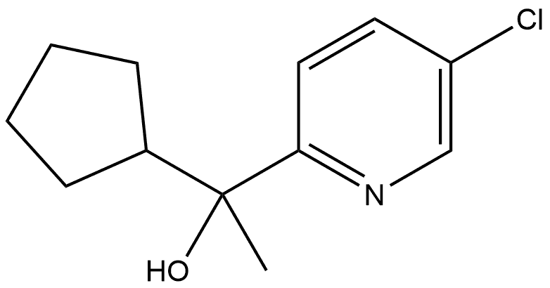 5-Chloro-α-cyclopentyl-α-methyl-2-pyridinemethanol Structure