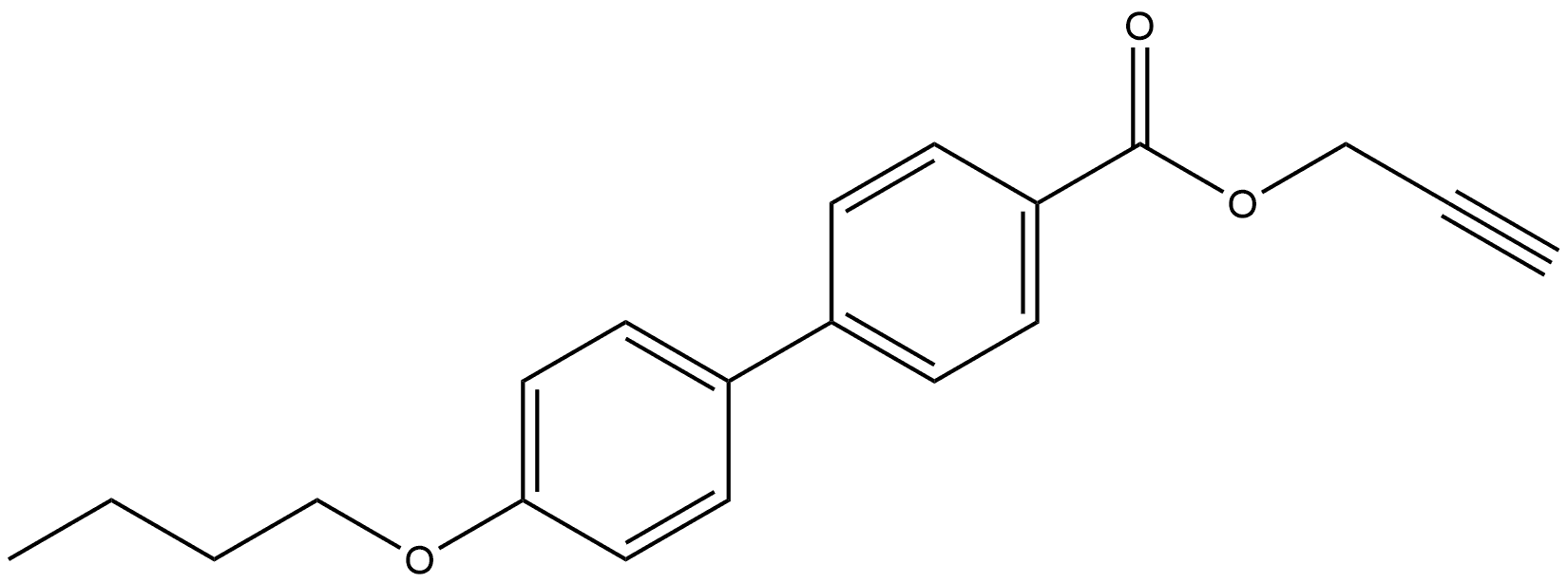 2-Propyn-1-yl 4'-butoxy[1,1'-biphenyl]-4-carboxylate Structure