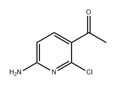 Ethanone, 1-(6-amino-2-chloro-3-pyridinyl)- Structure