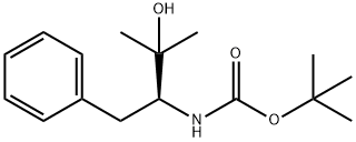 Carbamic acid, N-[(1S)-2-hydroxy-2-methyl-1-(phenylmethyl)propyl]-, 1,1-dimethylethyl ester Structure