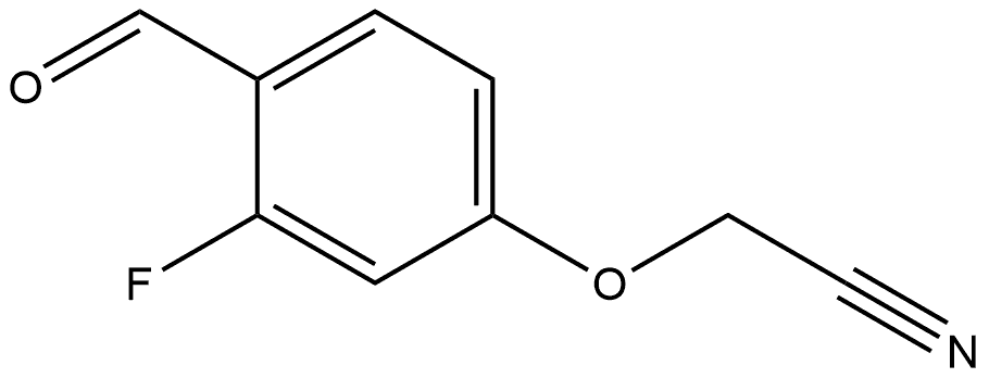 2-(3-Fluoro-4-formylphenoxy)acetonitrile Structure