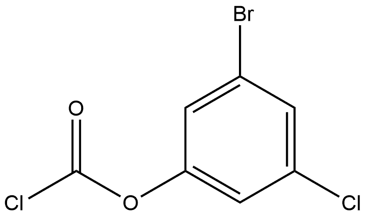 3-Bromo-5-chlorophenyl carbonochloridate Structure