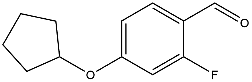 4-(cyclopentyloxy)-2-fluorobenzaldehyde Structure