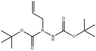 1,2-Hydrazinedicarboxylic acid, 1-(2-propenyl)-, bis(1,1-dimethylethyl) ester 구조식 이미지