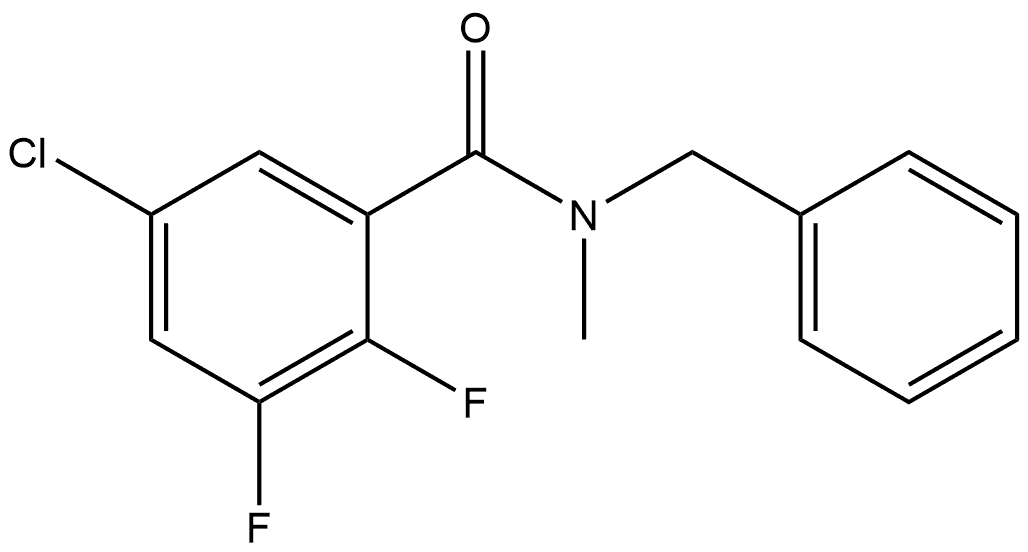 5-Chloro-2,3-difluoro-N-methyl-N-(phenylmethyl)benzamide Structure