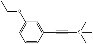 [2-(3-ethoxyphenyl)ethynyl]trimethylsilane Structure