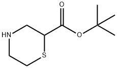 Tert-Butyl thiomorpholine-2-carboxylate 구조식 이미지