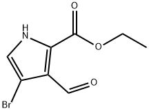 1H-Pyrrole-2-carboxylic acid, 4-bromo-3-formyl-, ethyl ester Structure