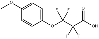 Propanoic acid, 2,2,3,3-tetrafluoro-3-(4-methoxyphenoxy)- Structure