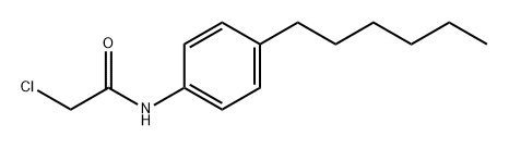 Acetamide, 2-chloro-N-(4-hexylphenyl)- Structure