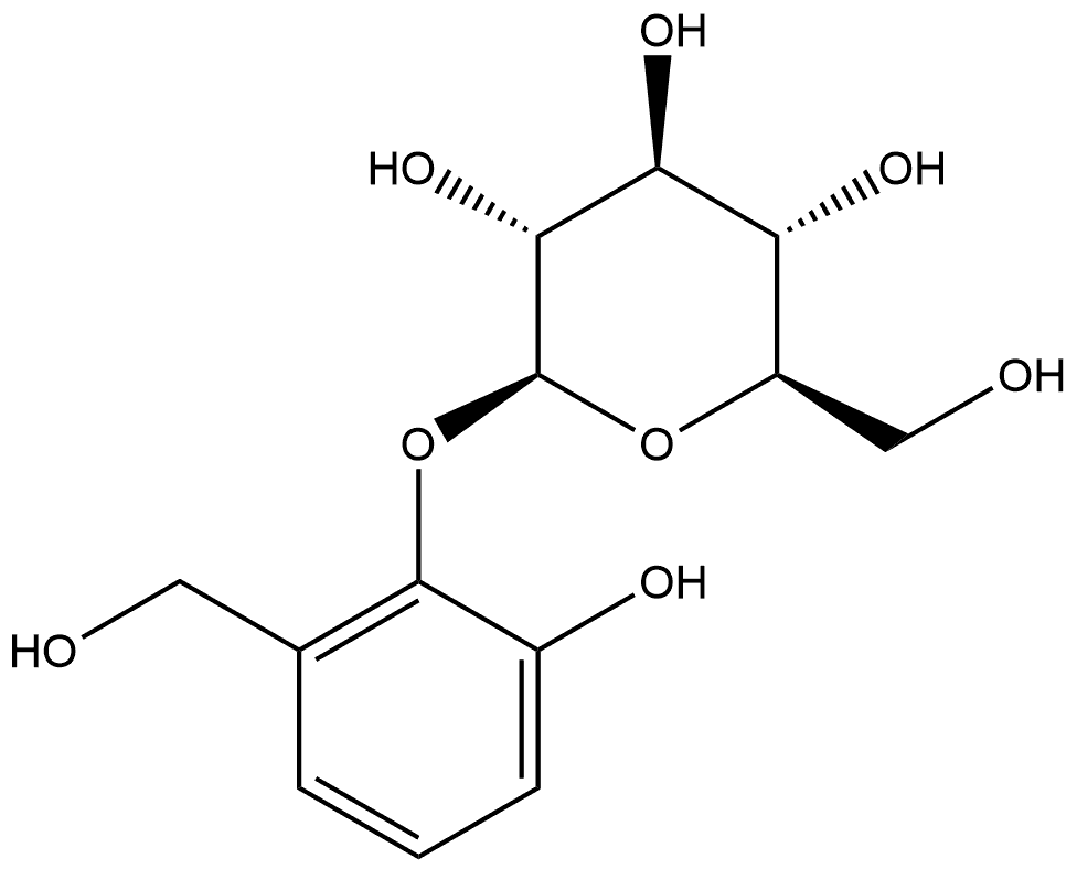 β-D-Glucopyranoside, 2-hydroxy-6-(hydroxymethyl)phenyl Structure