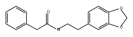 Benzeneacetamide, N-[2-(1,3-benzodioxol-5-yl)ethyl]- Structure