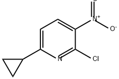 Pyridine, 2-chloro-6-cyclopropyl-3-nitro- 구조식 이미지