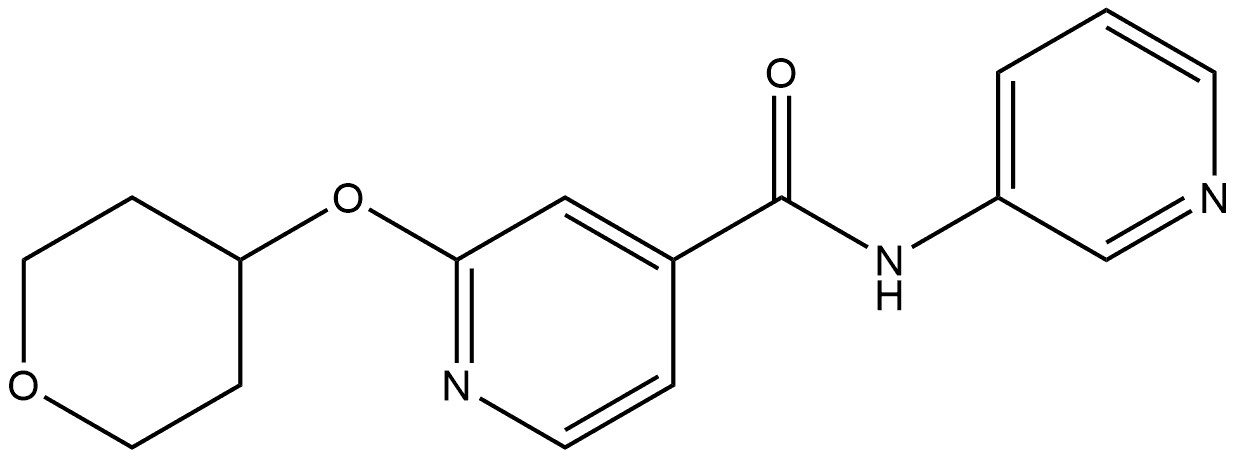 N-3-Pyridinyl-2-[(tetrahydro-2H-pyran-4-yl)oxy]-4-pyridinecarboxamide Structure