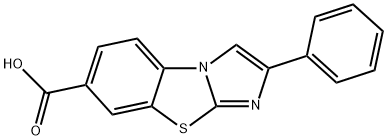 Imidazo[2,1-b]benzothiazole-7-carboxylic acid, 2-phenyl- Structure