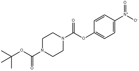 1,4-Piperazinedicarboxylic acid, 1-(1,1-dimethylethyl) 4-(4-nitrophenyl) ester Structure